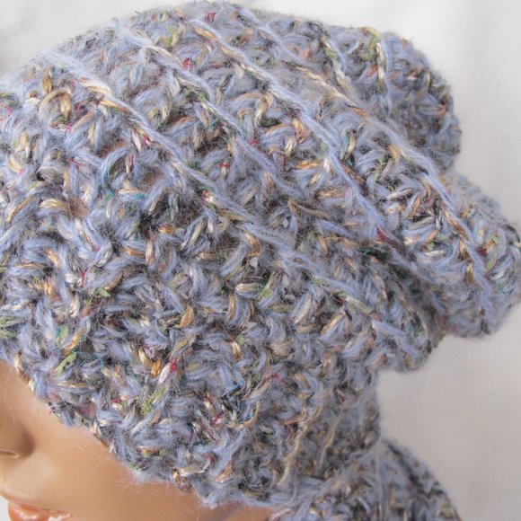 New Handmade Chunky Slouch Hat and Infinity Scarf Set - Picture 8 of 9